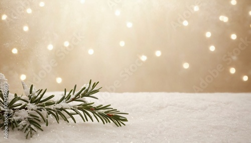 Obraz na plátně abstract background with flowing lines, invoking a peaceful, wintery Christmas vibe with a modern twist