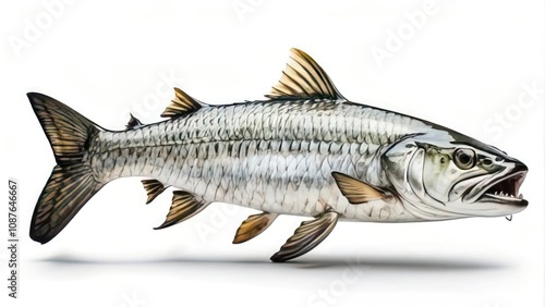 fish on white background