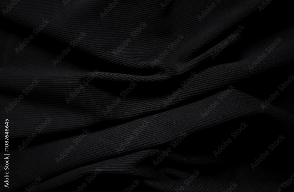 Obraz premium black fabric texture