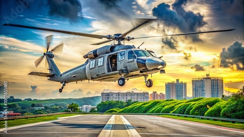 Singapore Paya Lebar Airbase UH-60S Seahawk Arrival - 2024