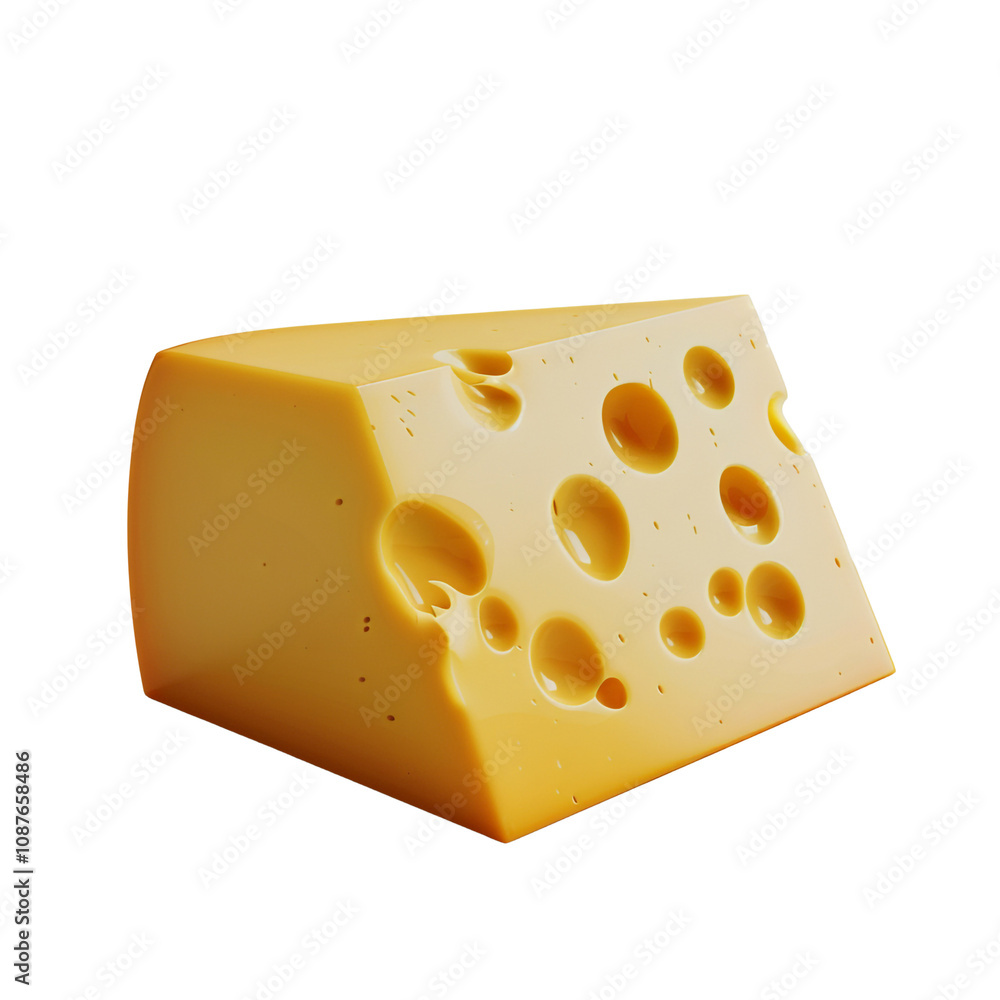 Close-up of a Wedge of Swiss Cheese Close-up of a Wedge of Swiss Cheese