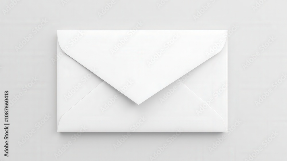 A professional business envelope mockup featuring a clean white envelope with sharp edges, ideal for corporate branding. A professional business envelope mockup featuring a clean white envelope with sharp edges, ideal for corporate branding.