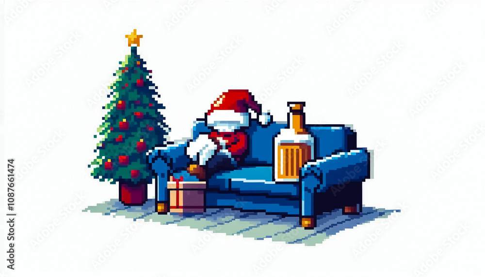 illustration against plain light background with space for text in pixelated style illustration against plain light background with space for text in pixelated style