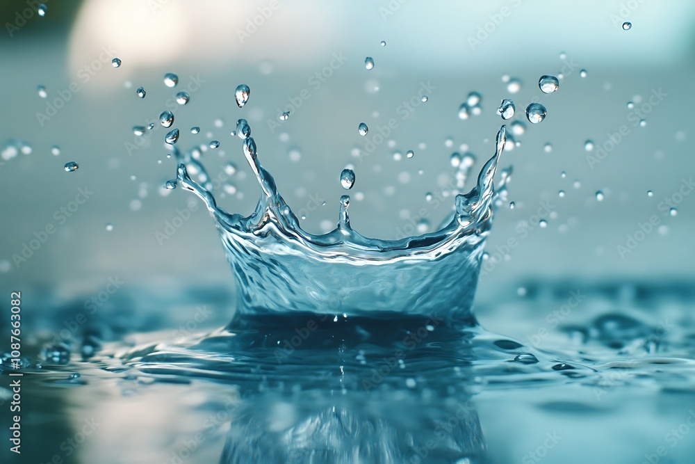 water splash on blue background water splash on blue background