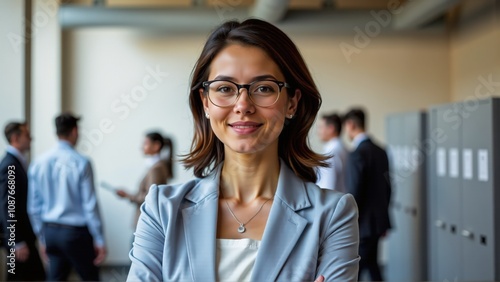 portrait of a smiling businesswoman