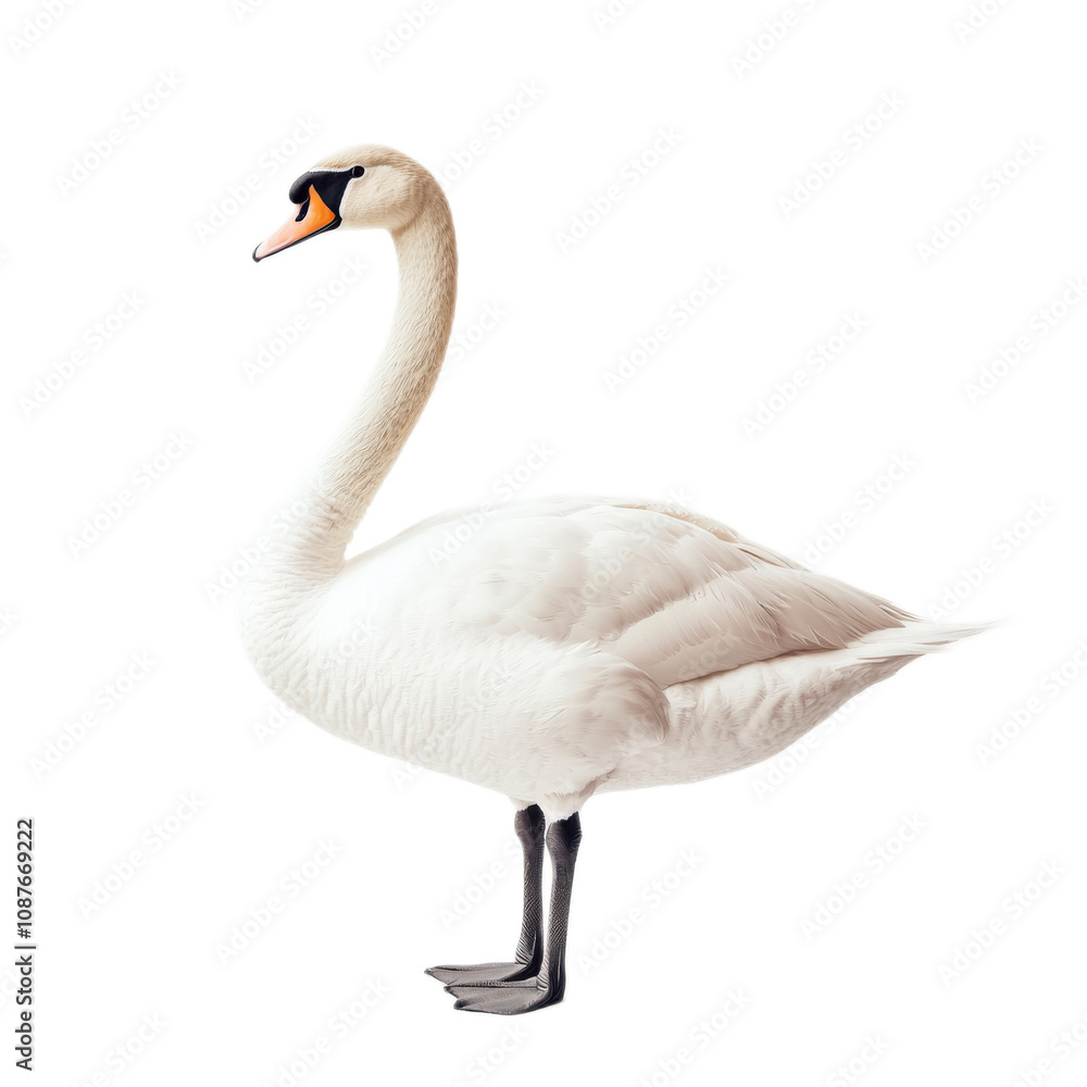 Fototapeta premium Elegant Swan in Serene Pose