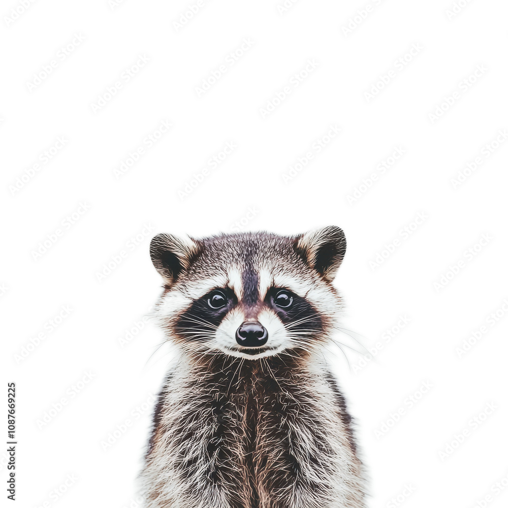 Fototapeta premium Playful Raccoon in Cute Pose
