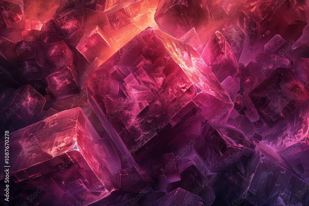 Close-up view of vivid purple amethyst crystals, highlighting their sharp, geometric shapes and radiant surfaces against a dark, textured background Close-up view of vivid purple amethyst crystals, highlighting their sharp, geometric shapes and radiant surfaces against a dark, textured background
