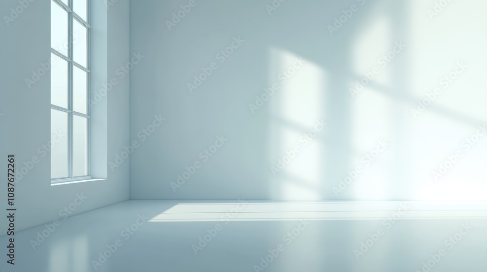 Fototapeta premium Realistic, clean white background with gentle shadow and high-detail finish, very elegant
