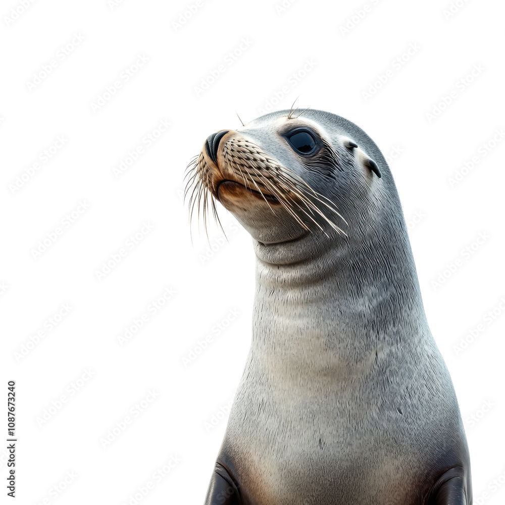 Fototapeta premium Playful Seal in Joyful Pose
