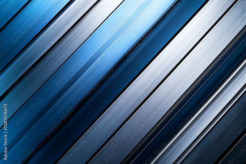 Wallpaper of metallic blue brushed panels in gradient tones with diagonal straight lines, giving it a beautiful sheen. Wallpaper of metallic blue brushed panels in gradient tones with diagonal straight lines, giving it a beautiful sheen.