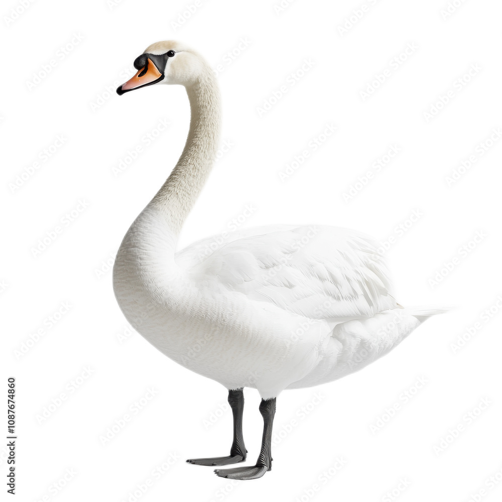 Elegant Swan in Serene Display Elegant Swan in Serene Display