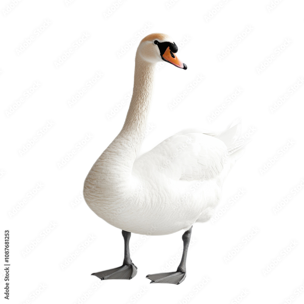 Elegant Swan in Serene Display Elegant Swan in Serene Display