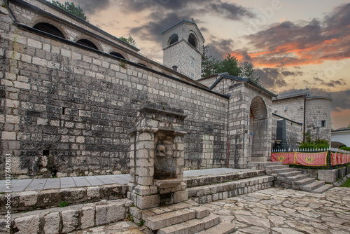 Obraz na płótnie Old Monastery in town Cetinje in Montenegro. w salonie