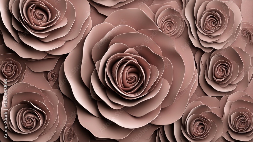 Romantic pink rose background with soft shadows and intricate petal details, perfect for elegant themes. Romantic pink rose background with soft shadows and intricate petal details, perfect for elegant themes.