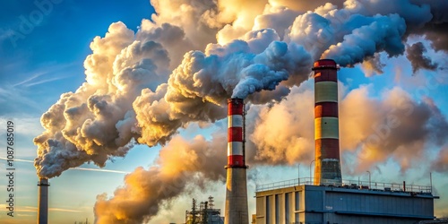Sunset Industrial Smokestac...