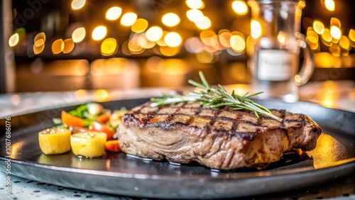 Grilled Steak with Rosemary...