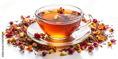 Aromatic Herbal Tea in Glas...