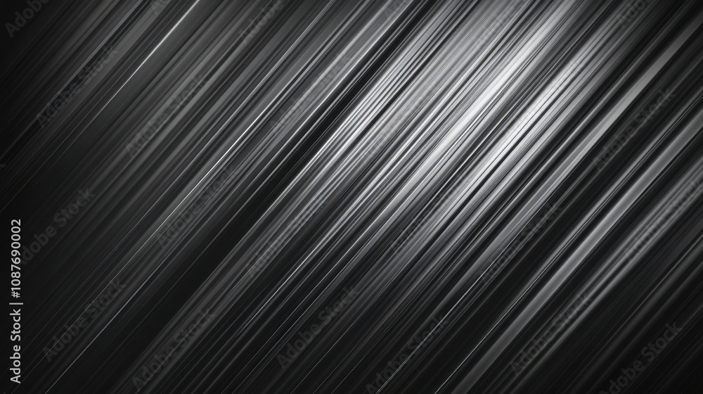 Obraz premium Shiny metallic surface, reflective with a smooth, futuristic vibe, ideal for sleek backgrounds