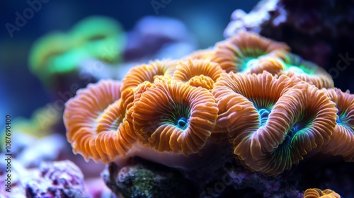 Vibrant Coral Reef: A Close-Up Look at Marine Life photo