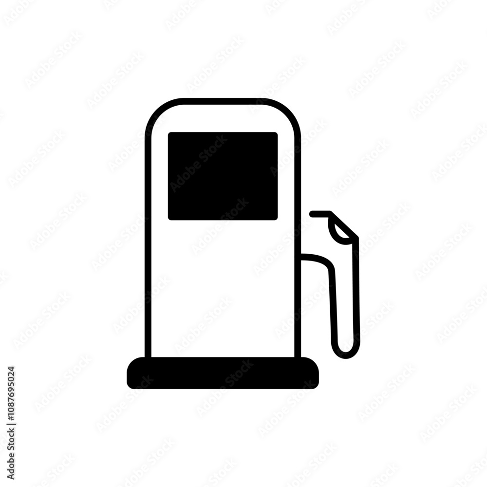 Fuel pump icon flat style. Gas station icon design. vector illustration on white background icon logo sign symbol illustration Fuel pump icon flat style. Gas station icon design. vector illustration on white background icon logo sign symbol illustration