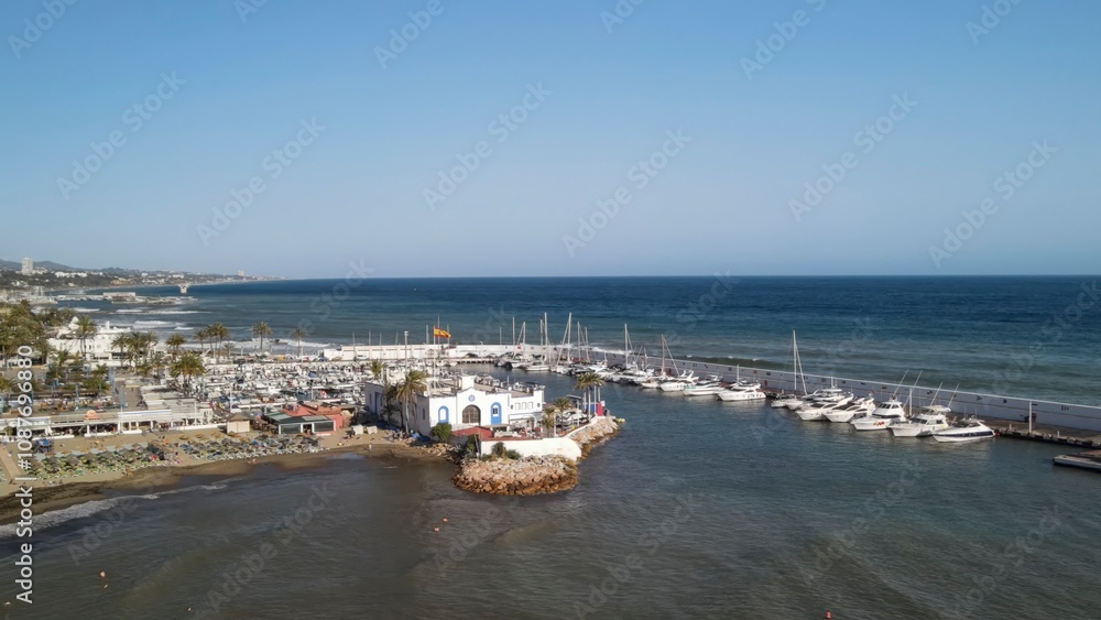 Aerial view of Marbella, Andalusia. Southern Spain Aerial view of Marbella, Andalusia. Southern Spain