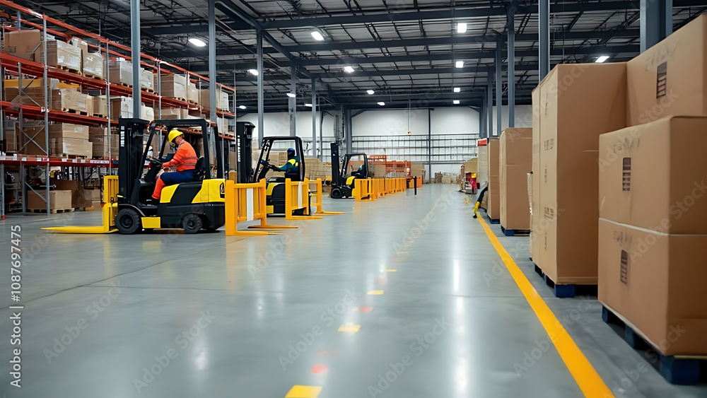 Ensuring Safety and Streamlined Logistics in Warehousing - Adobe Stock Insights Ensuring Safety and Streamlined Logistics in Warehousing - Adobe Stock Insights