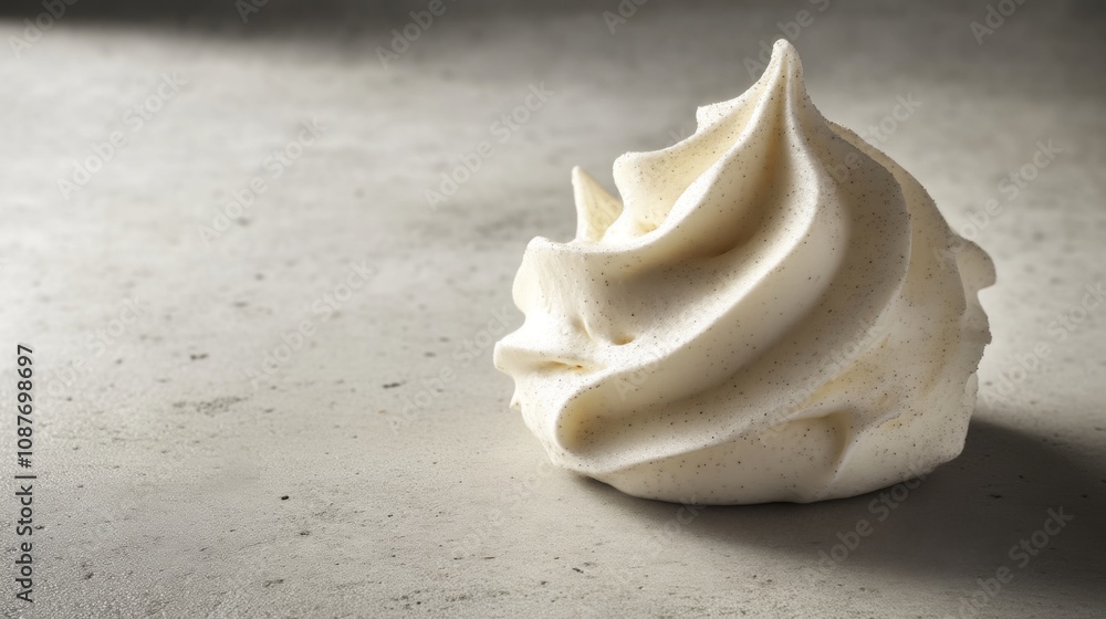 Close-up of a Delicate Meringue Dessert Close-up of a Delicate Meringue Dessert