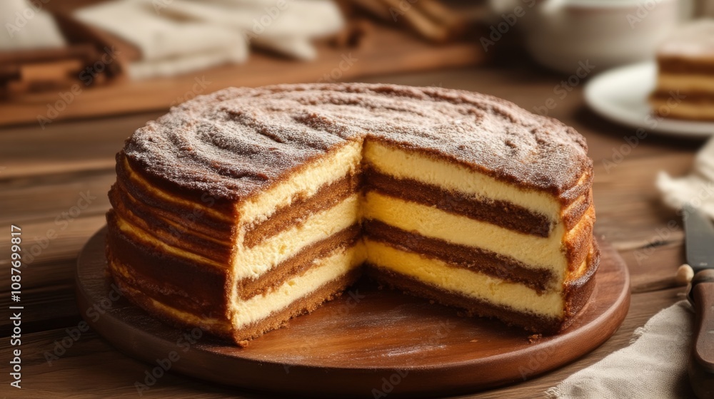 Delicious Layered Cake with Cream Cheese Frosting Delicious Layered Cake with Cream Cheese Frosting