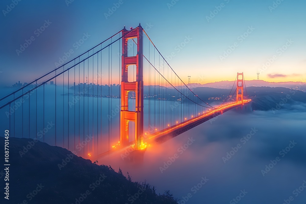 Obraz premium Golden Gate Bridge, San Francisco, 