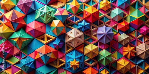 Vibrant Geometric Polygons ...