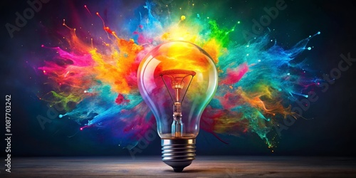 Exploding Lightbulb Colorfu...