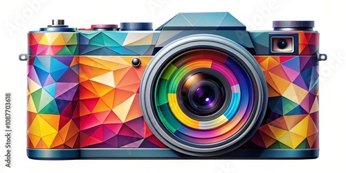 Colorful Low Poly Camera Ab...