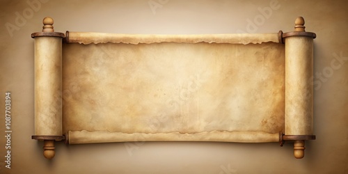 Ancient Parchment Scroll Ho...