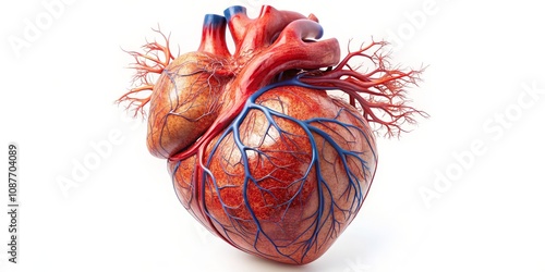 3D Render of Human Heart An...