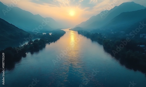 First Light In Canadian Rockies 