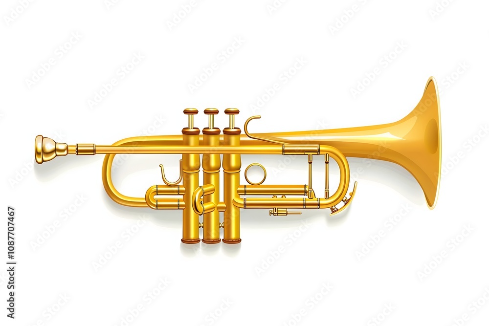 Fototapeta premium Vector illustration set of 50 musical instruments in cartoon style isolated on white background Retro musical instruments set realistic design Music instruments, musical notes and equipment A variety