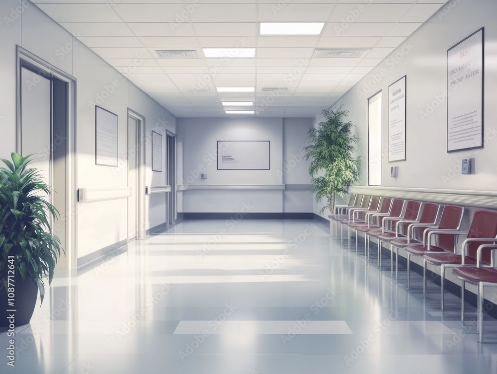 Modern Hospital Corridor Waiting Area Design Modern Hospital Corridor Waiting Area Design