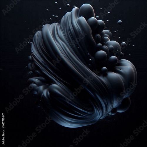 black and white spiral abstract background