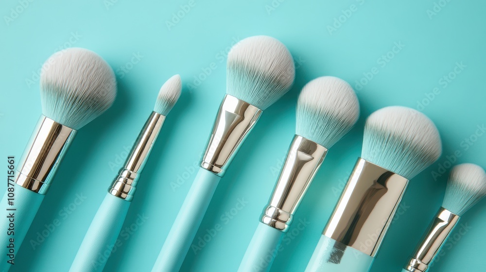 Stunning Top View of a Flatlay Displaying Various Beauty Products Perfect for Social Media Marketing and E-commerce Use Stunning Top View of a Flatlay Displaying Various Beauty Products Perfect for Social Media Marketing and E-commerce Use