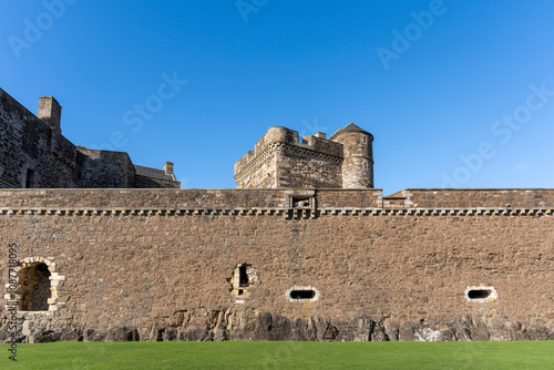 Scotland: view of Blackness Castle from hits garden