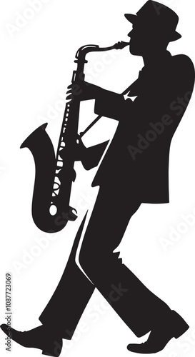 Saxophone Player Silhouette