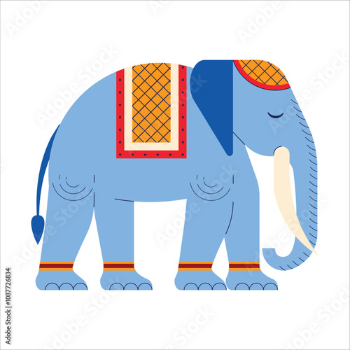Obraz na płótnie Asian Elephant National Animal of Thailand w salonie