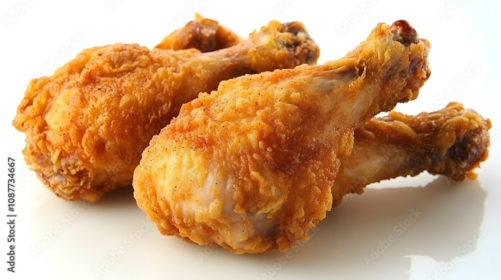 Food, Fried Chicken, on White Background, Photo Realistic, Wallpaper, Cover and Screen for Smartphone, PC, Laptop, 9:16 and 16:9 Format Food, Fried Chicken, on White Background, Photo Realistic, Wallpaper, Cover and Screen for Smartphone, PC, Laptop, 9:16 and 16:9 Format