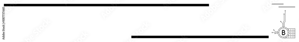 Black horizontal lines form a barcode on a plain white background. Small details, including letters and numbers, represent specific data. Ideal for modern retail, inventory, technology, data Black horizontal lines form a barcode on a plain white background. Small details, including letters and numbers, represent specific data. Ideal for modern retail, inventory, technology, data