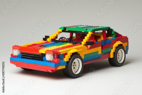 Building a Colorful Car with Blocks, Fun & Easy Toy Assembly Project