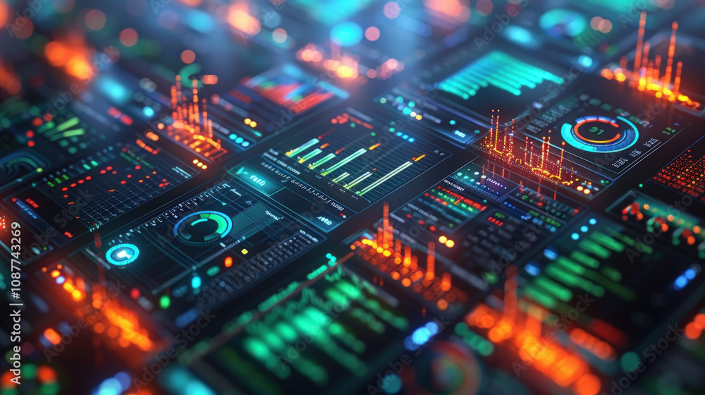 Futuristic Circuit Board with Neon Lights
Futuristic Circuit Board with Neon Lights