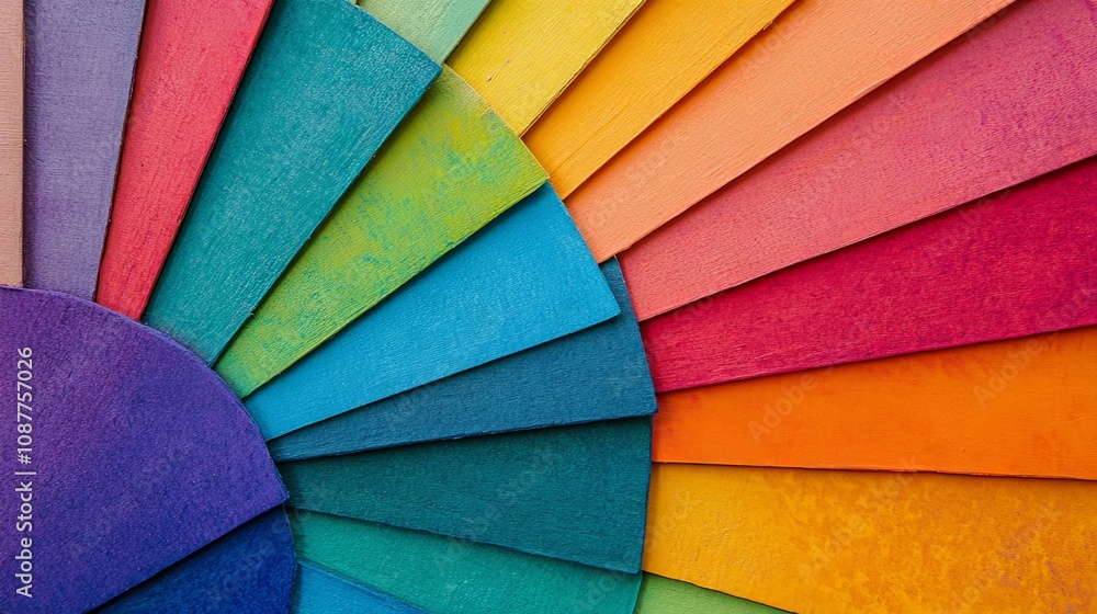 Fototapeta premium Colorful Abstract Color Palette Swatch Chart
