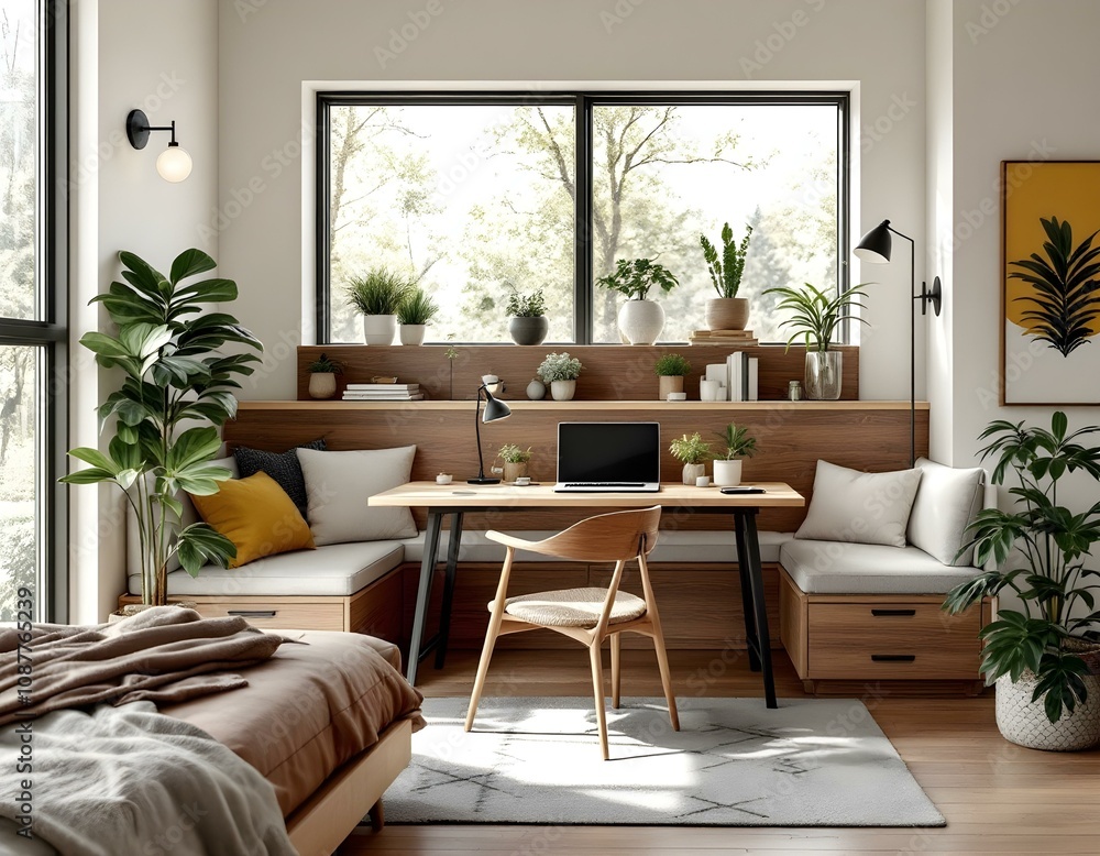 cozy aesthetic room with a big window and a lot light cozy aesthetic room with a big window and a lot light