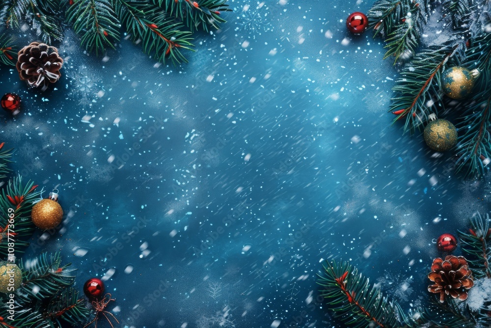 blue christmas background with snowflakes and christmas balls. Copy space backgrounds. MZ blue christmas background with snowflakes and christmas balls. Copy space backgrounds. MZ